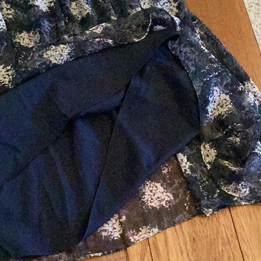 Joie Mini Dress Size Large Blue Baltic Print Shift Sleeveless Flowy NWT